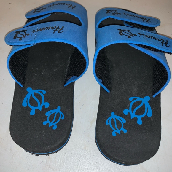 Hawaii foam Sandals Size 6 Blue - Picture 3 of 5